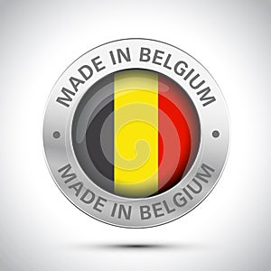 Made in Belgium flag metal icon