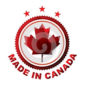 Made in Canada design. Vector illustration decorative design