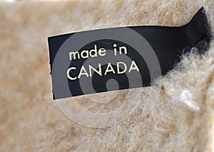 Made in Canada label photo