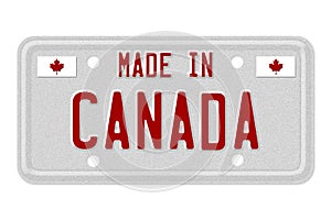 Made in Canada License Plate