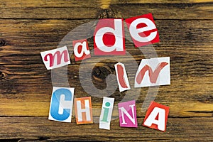 Made China product export import foreign business goods