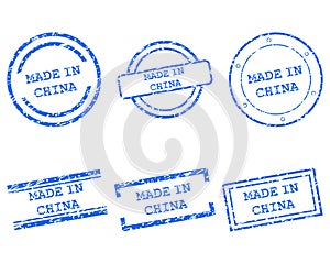 Made in China stamps