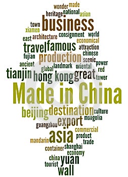 Made in China, word cloud concept 3