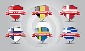 Made in country shields Europe