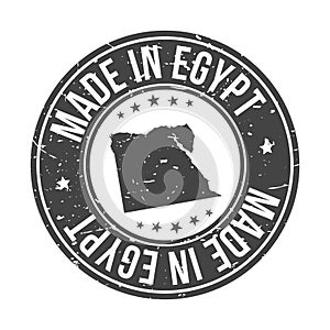 Made in Egypt Quality Original Stamp Design. Vector Art Seal Badge Illustration.