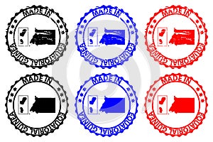 Made in Equatorial Guinea rubber stamp