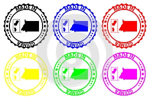 Made in Equatorial Guinea - rubber stamp - vector,
