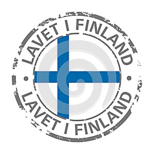 Made in finland flag grunge icon