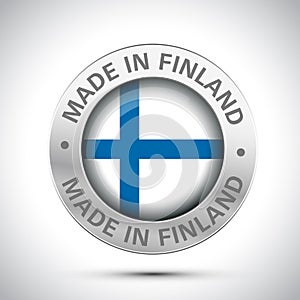 Made in finland flag metal icon
