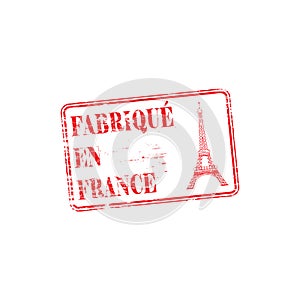 Fabrique En France Stamp photo