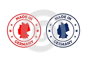 made in Germany icon set, German product stamp