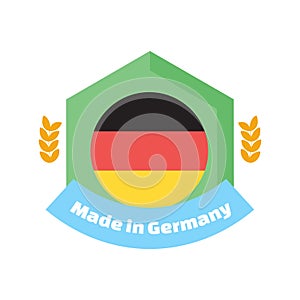 Made in Germany label or badge. Made in Germany logo