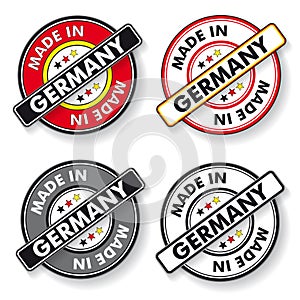 Made In Germany Stickers National Colors