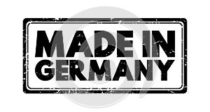 Made in Germany text emblem stamp, concept background