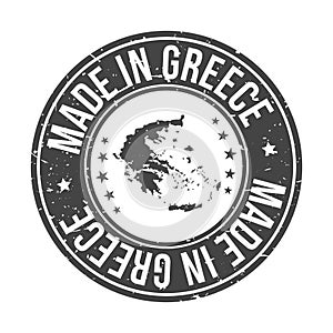 Made in Greece Map. Quality Original Stamp. Design Vector Art Seal badge Illustration.