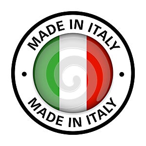 Made in italy flag icon