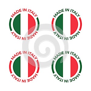 Made in Italy icon label design vector illustration for product