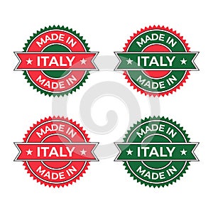 Made in Italy icon vector illustration for product badge emblem