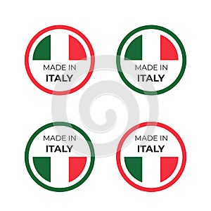 Made in Italy product symbol design for badge and emblem photo