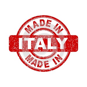 Made in Italy red stamp.