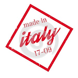 Made In Italy rubber stamp