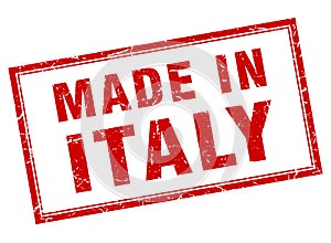 made in Italy stamp