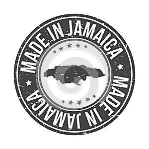 Made in Jamaica Map Quality Original Stamp. Design Vector Art Seal Badge Illustration.