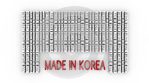 Made in Korea business concept