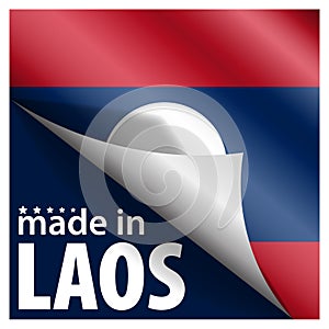 Made in Laos graphic and label