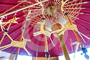 Made from Leaf handicraft.