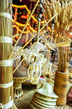 Made from Leaf handicraft.