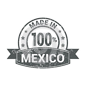 Made in Mexico flag design vector