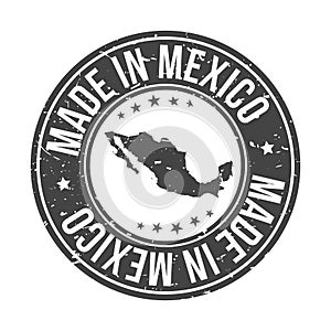 Made in Mexico Map Quality Original Stamp. Design Vector Art Seal Badge Illustration.