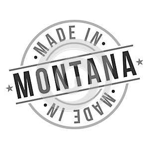 Made in Montana Quality Original Stamp Design Vector Art. Seal Badge vector.