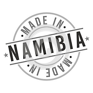 Made in Namibia Quality Original Stamp Design Vector Art Tourism Souvenir Round Seal badge National Product.