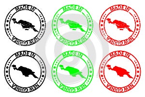 Made in New Guinea rubber stamp