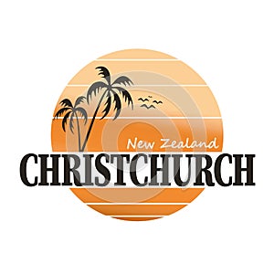 Made in New Zealand Christchurch Quality Original Stamp Design Vector Art