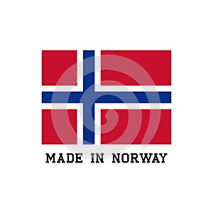 Made in Norway icon with flag