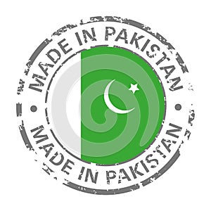 Made in pakistan flag grunge icon