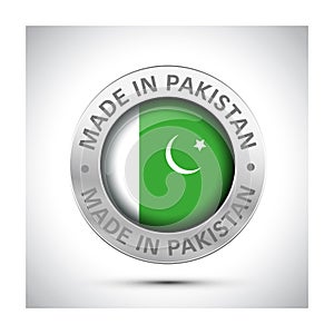 Made in pakistan flag metal icon