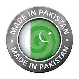 Made in pakistan flag metal icon