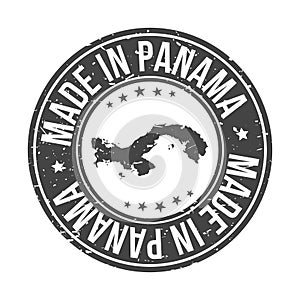 Made in Panama Quality Original Stamp Map. Design Vector Art Seal Badge Illustration.