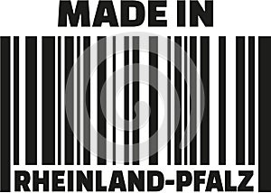 Made in Rhineland-Palatinate barcode german