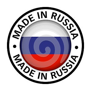 Made in russia flag icon