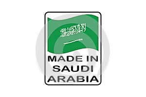 Made in Saudi Arabia -  Vector illustration design for poster, textile, banner, t shirt graphics, fashion prints, slogan tees