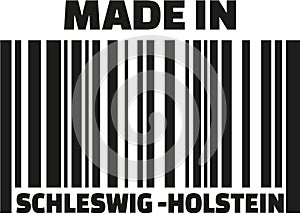 Made in Schleswig-Holstein barcode german