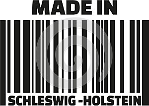 Made in Schleswig-Holstein barcode german photo