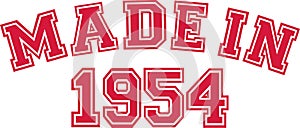 Made in 1954