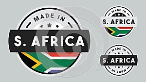 Made in South Africa collection for label, stickers, badge or icon.