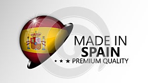 Made in Spain graphic and label